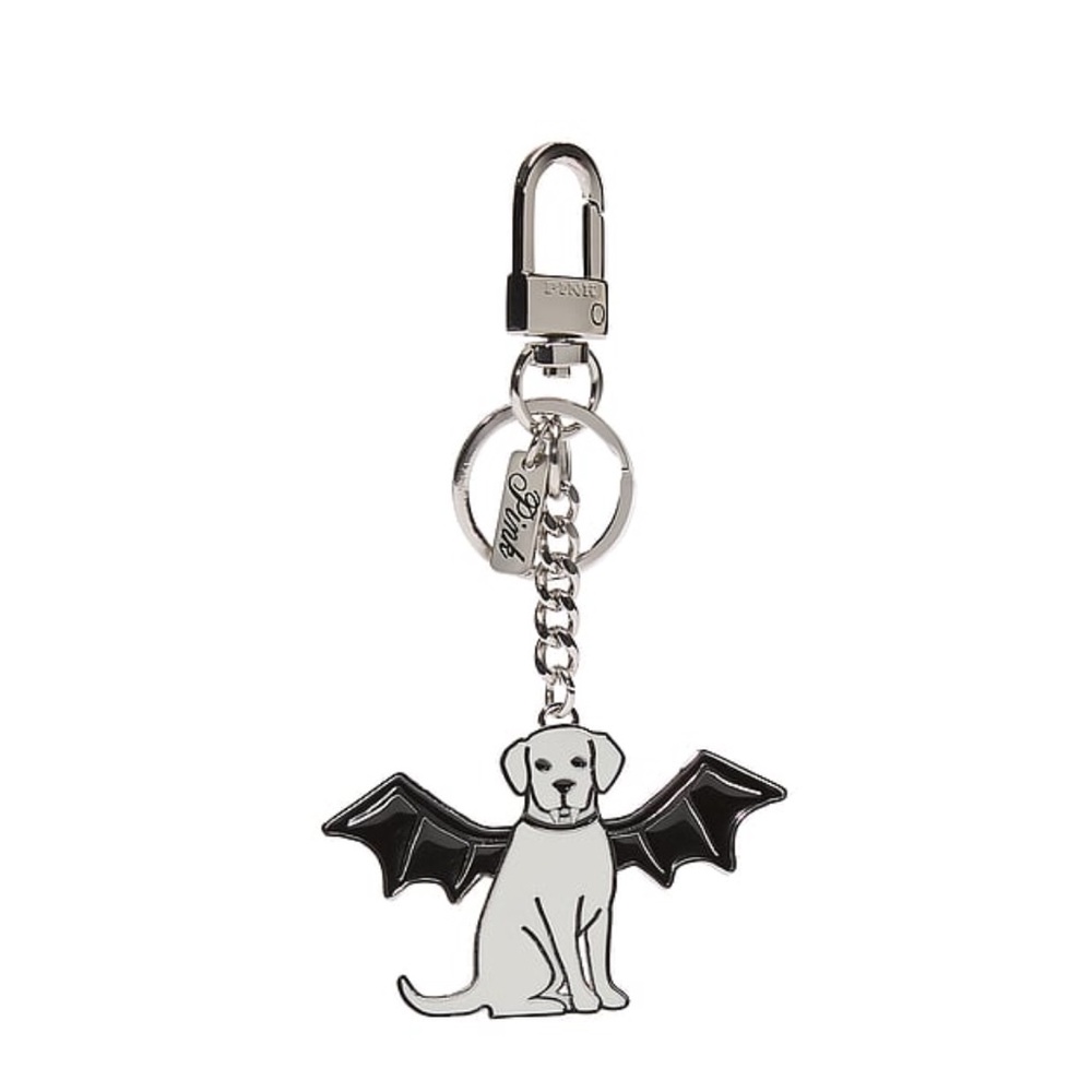 Pink Halloween Keychain Charm